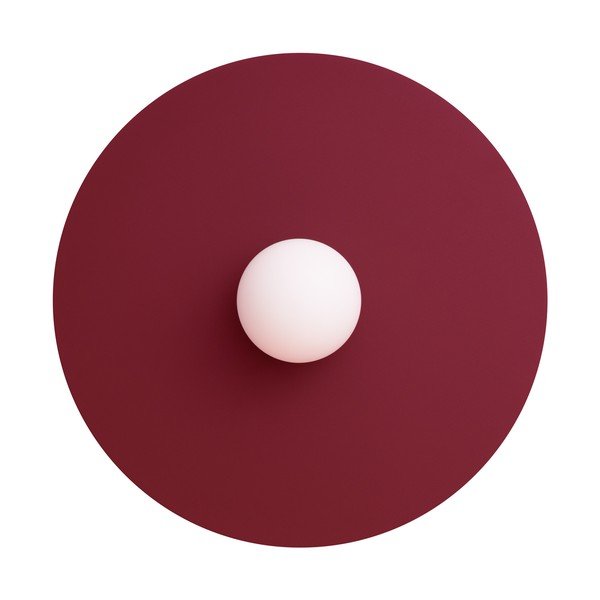 Bordo spalvos iš metalo sieninė lempa ø 50 cm AKE – Thoro-image-4