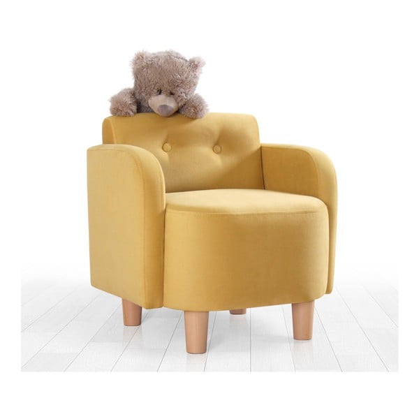 Vaikiškas krėslas geltonos spalvos Volie – Artie