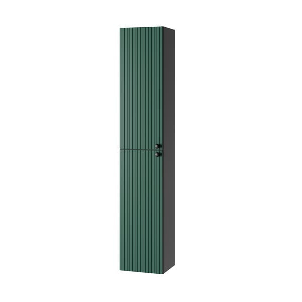Aukšta/pakabinama vonios daiktadėžė žalios spalvos/antracito spalvos 30x160 cm Asti – STOLKAR