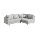 Pilka kampinė sofa (dešinysis kampas) Ariella - Ropez
