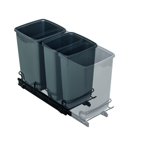 2 pilkų šiukšliadėžių rinkinys Addis, 10 l-image-3