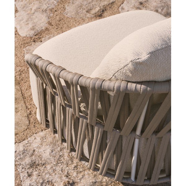 Smėlio spalvos/taupe spalvos sodo modulinė sofa 167 cm Osani – Kave Home-image-3