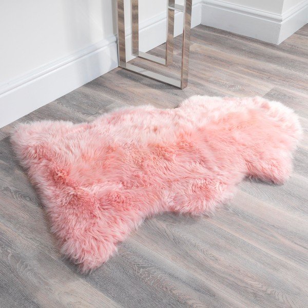 Rožinės spalvos avikailis Native Natural Sheep, 60 x 120 cm-image-2