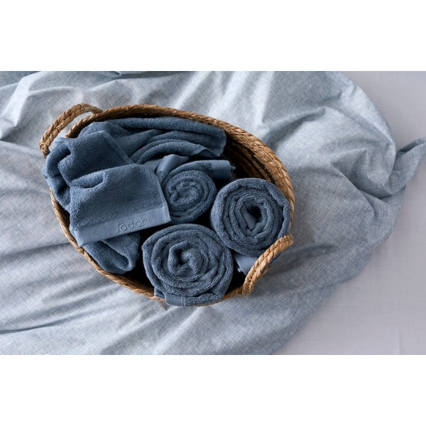 Mėlynas frotinis medvilninis rankšluostis Södahl China, 140 x 70 cm-image-1