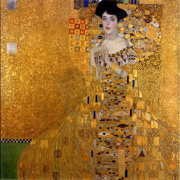 Gustav Klimt reprodukcija Adele Bloch-Bauer I, 80 x 80 cm