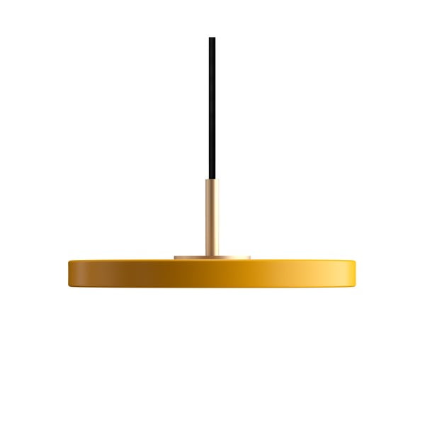 Kabantis šviestuvas geltonos spalvos LED su metaliniu gaubtu ø 15 cm Asteria Micro – UMAGE-image-4