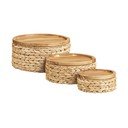 Iš vandens hiacinto krepšiai 3 vnt. ø 30x15 cm Botofte – House Nordic