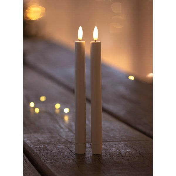 LED žvakės 2 vnt. (aukštis 25 cm) Sille Tall Exclusive – Sirius-image-1