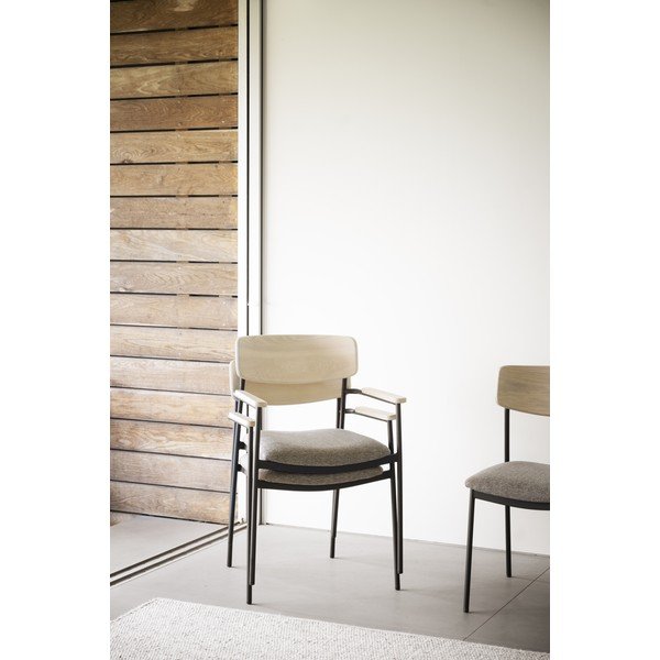 Valgomojo kėdės smėlio spalvos/natūralios spalvos 2 vnt. Maymont – Rowico-image-1