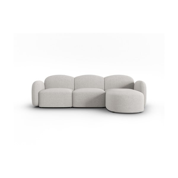 Kampinė sofa šviesiai pilkos spalvos (su dešiniuoju kampu) Blair – Micadoni Home