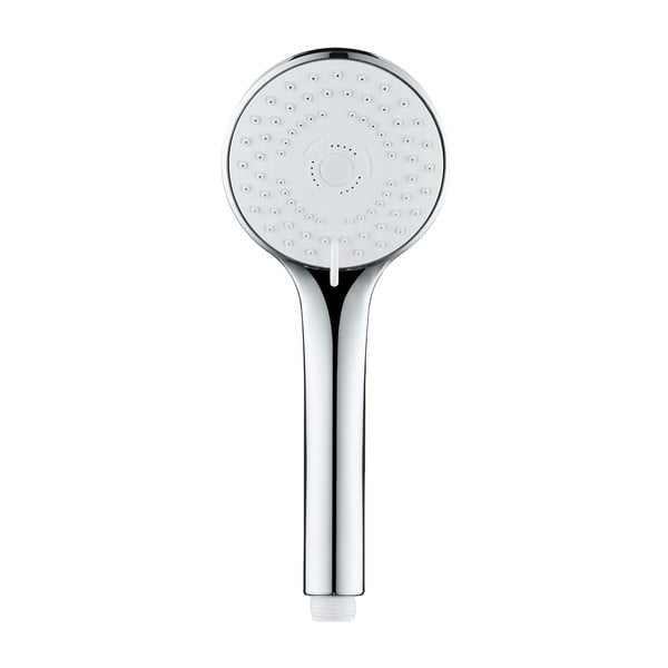 Sidabrinės spalvos iš plastiko dušo galvutė ø 9,5 cm Uno – Allstar