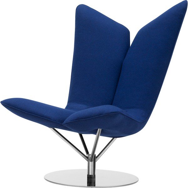 Tamsiai mėlyna sukamoji kėdė Softline Angel-image-3