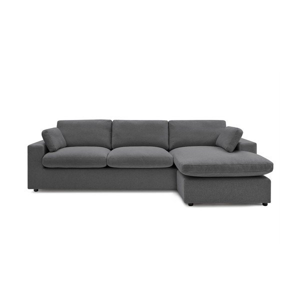 Tamsiai pilkos spalvos kampinė sofa Belair – Bobochic Paris