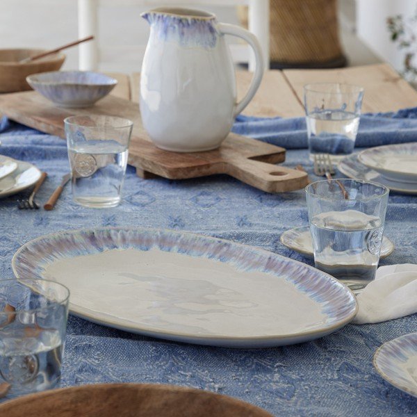 Baltos spalvos/mėlynos spalvos iš akmens masės mažas dubuo 200 ml Brisa – Costa Nova-image-2