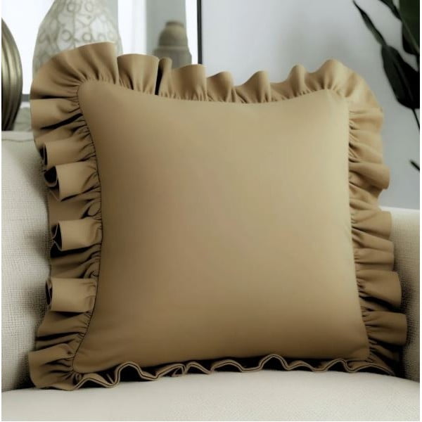 Iš medvilnės mišinio dekoratyvinis pagalvės užvalkalas 40x40 cm Ruffled – Mila Home-image-1