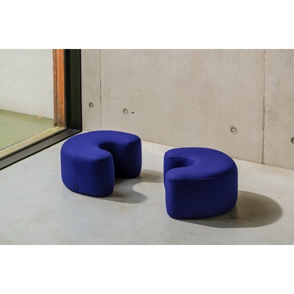 Mėlynos spalvos pufas iš vilnos Ü – noo.ma-image-3