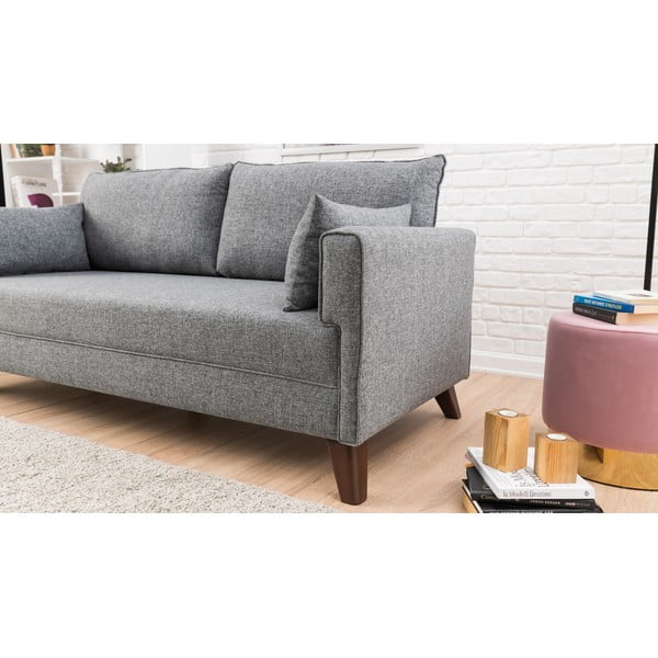 Sofa pilkos spalvos 177 cm Bella – Balcab Home-image-1