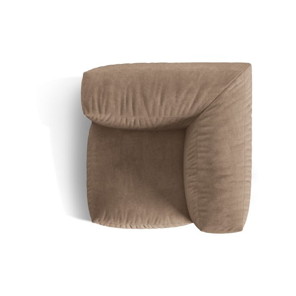 Šviesiai rudos spalvos iš velveto modulinė sofos dalis (kintama) Martina – Micadoni -image-3