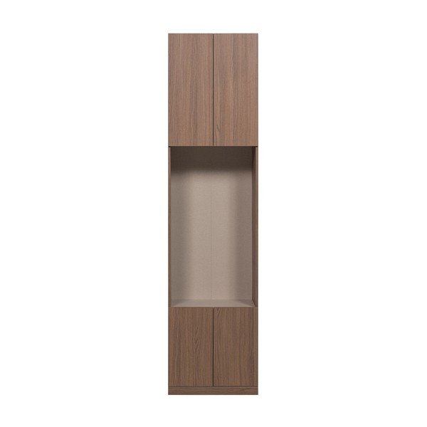 Tamsios natūralios spalvos modulinė spinta 54x215 cm Build – WOOOD