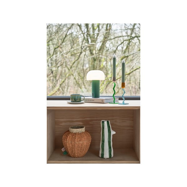 Stalinis šviestuvas baltos spalvos/žalios spalvos LED (aukštis 22,5 cm) Styles – Villa Collection-image-2