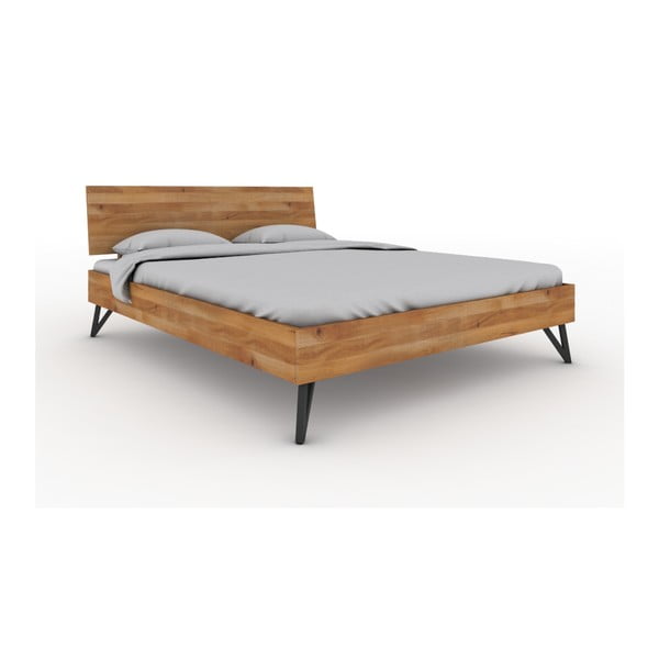 Ąžuolinė dvigulė lova 180x200 cm Golo 2 - The Beds