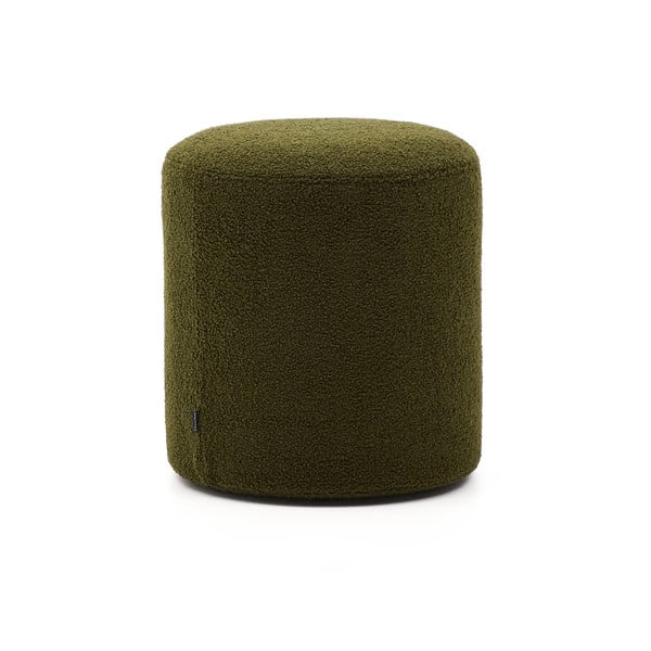 Žalios spalvos iš boucle pufas Kaeli – Kave Home