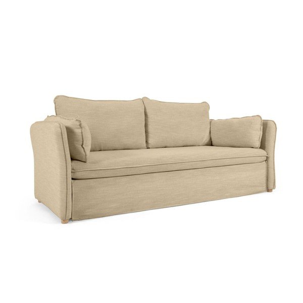 Smėlio spalvos sulankstoma sofa 210 cm Tanit – Kave Home-image-2