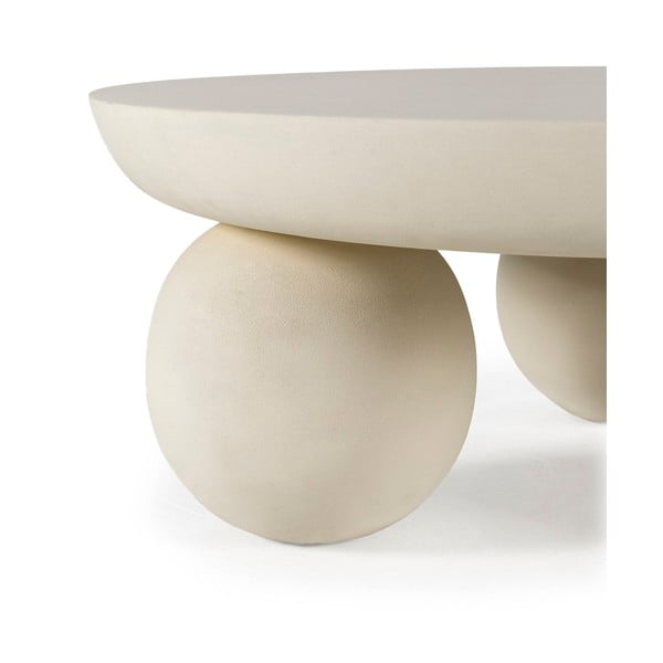 Smėlio spalvos iš mango masyvo apvalios formos kavos staliukas ø 90 cm Ailen – MOME-image-4