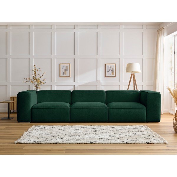 Sofa tamsiai žalios spalvos 345 cm Zephyr – Bobochic Paris-image-1