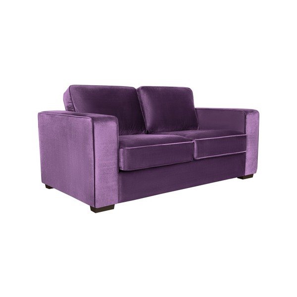 Violetinė dvivietė sofa Cosmopolitan Design Denver