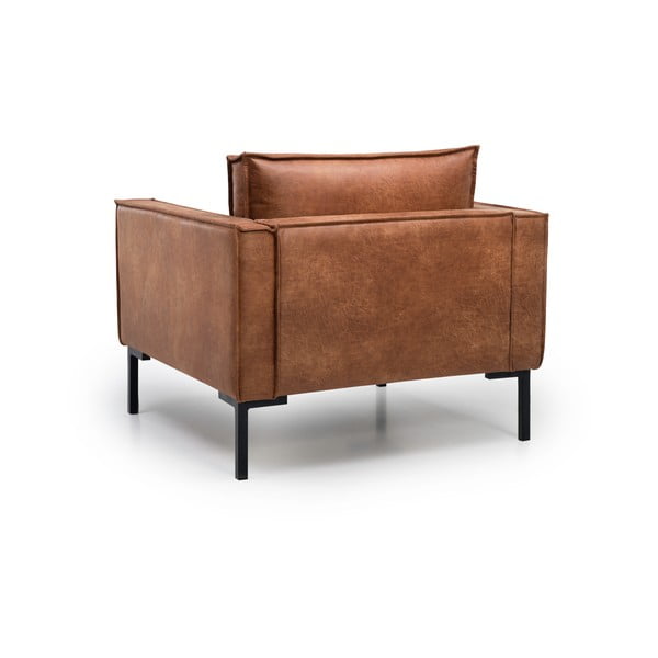 Rudas dirbtinės odos krėslas Scandic Rate-image-3