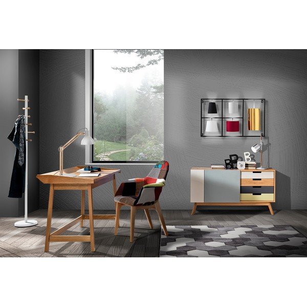 Rašomasis stalas iš ąžuolo 60x113 cm Henry – Tomasucci-image-1