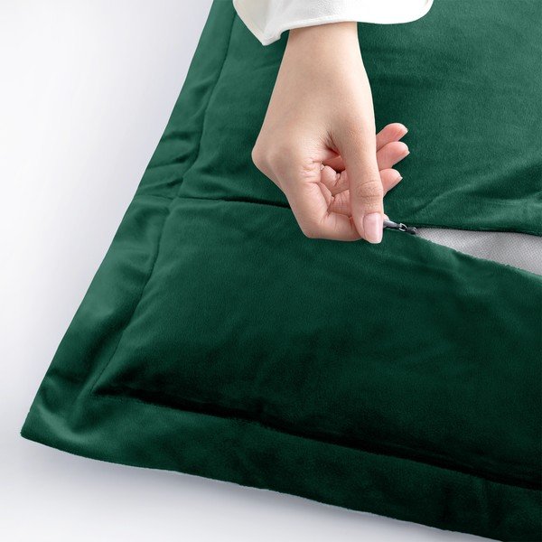 2 žali pagalvių užvalkalai AmeliaHome Side, 45 x 45 cm-image-3