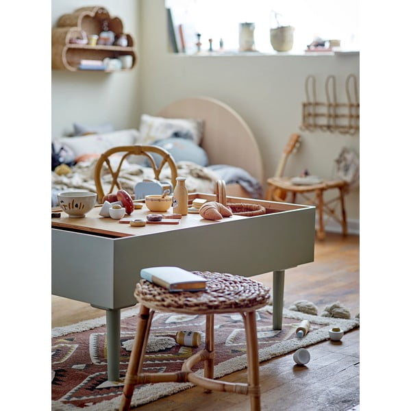 Natūralios spalvos vaikiška taburetė Hubert - Bloomingville-image-1