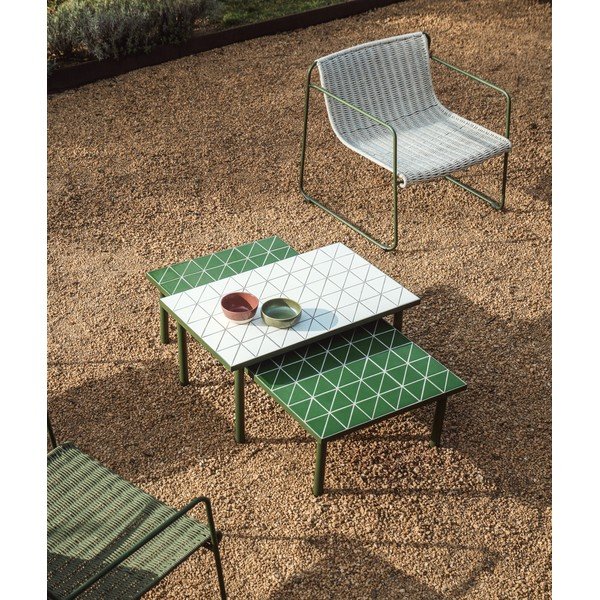 Iš keraminės plokštės sodo kavos staliukas 61x122 cm Maurina – Kave Home-image-1