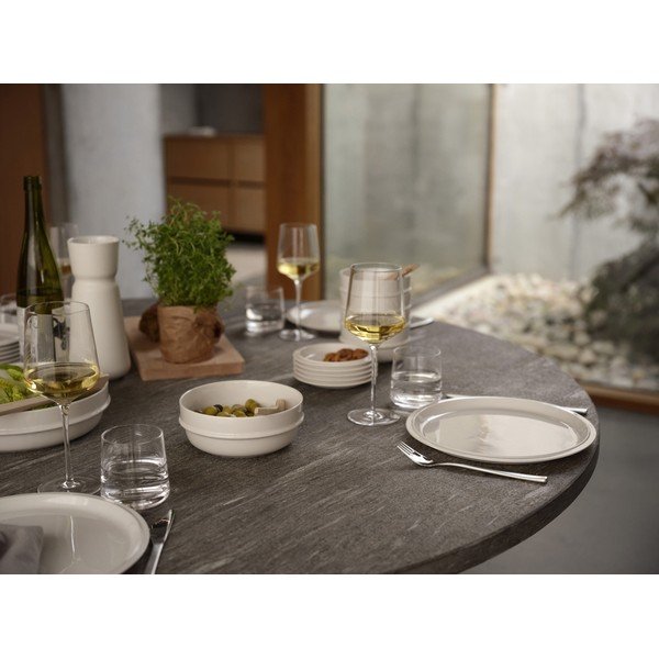 Kreminės spalvos iš porceliano  lėkštė ø 24 cm Eau – Zone-image-1