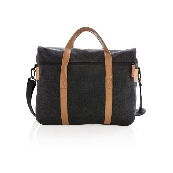Juodas drobės krepšys nešiojamajam kompiuteriui 15,6'' XD Design Collection, 16 l-image-3