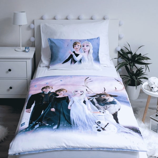 Viengulė vaikiška patalynė iš medvilnės cm Frozen 2 – Jerry Fabrics-image-1