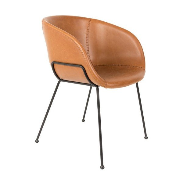 2 rudų kėdžių rinkinys Zuiver Feston