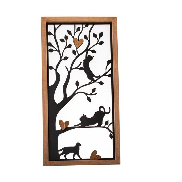 Iš metalo didelio formato sieninė dekoracija 31x61 cm – Dakls