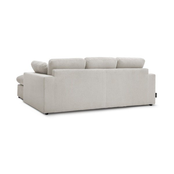 Smėlio spalvos kampinė sofa iš kordinio velveto Belair – Bobochic Paris-image-4