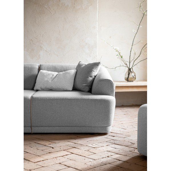 Šviesiai pilka kampinė sofa (kairysis kampas) Bella Siena - Miuform-image-3