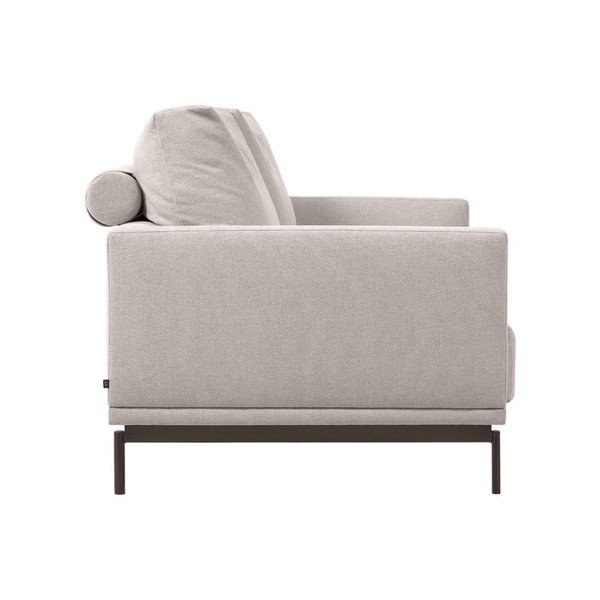 Smėlio spalvos iš šenilinio audinio sofa 214 cm Galene – Kave Home-image-3