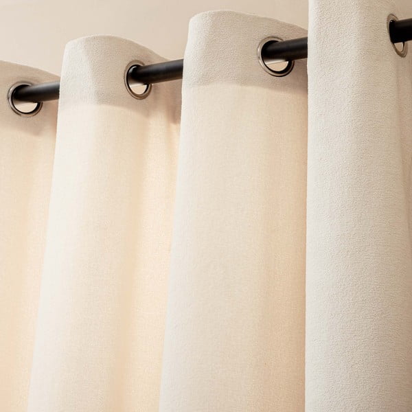 Kreminės spalvos iš boucle užuolaida 140x260 cm Winona – douceur d'intérieur-image-2