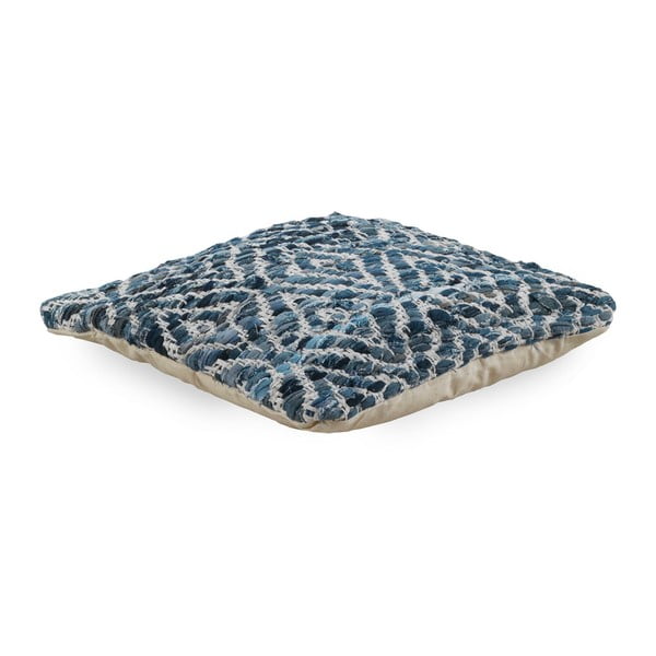 Mėlyna pagalvėlė su užpildu Žąsys Valensija, 45 x 45 cm