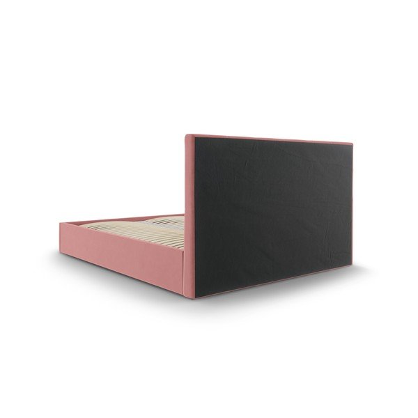 Rožinė dvigulė lova Mazzini Beds Nerin, 140 x 200 cm-image-4