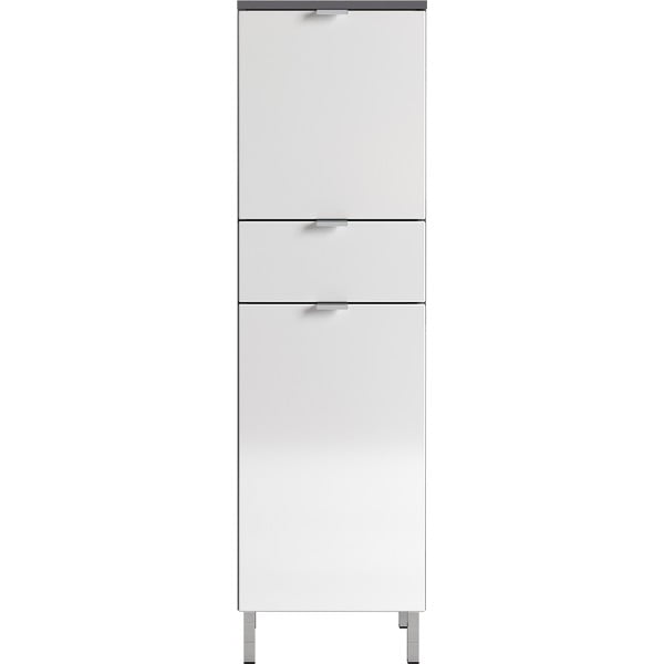 Balta ir pilka Germania Mauresa spintelė, aukštis 120 cm-image-1