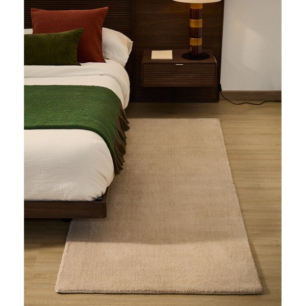 Kreminės spalvos kilimas 80x200 cm Empuries – Kave Home-image-1