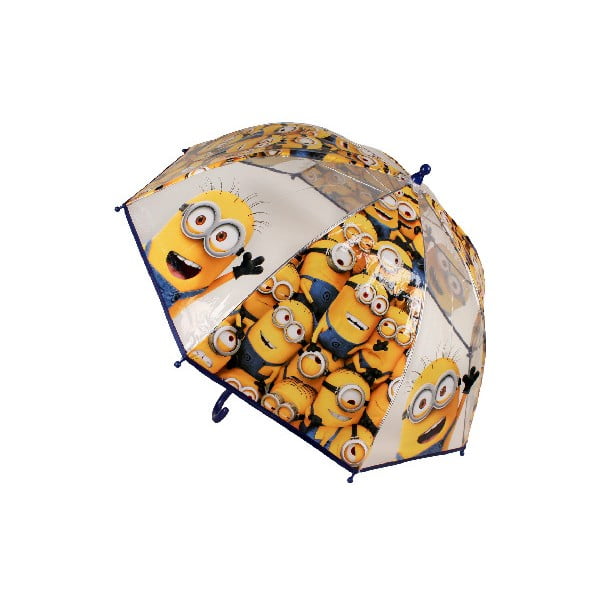 Permatomas skėtis vaikams "Birdcage Minions", ⌀ 73 cm