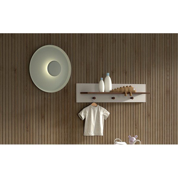 Smėlio spalvos sieninė vaikiška drabužių kabykla 80x18 cm Sezane – Vipack-image-1